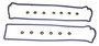 DJ Rock Valve Cover Gasket Set for 1986-1989 Toyota Celica 2.0L