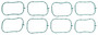 Mahle Intake Manifold Gasket Set for 2014-2024 Cadillac/Chevrolet/GMC Silverado 1500/Silverado 1500 LTD/Suburban/Tahoe/Sierra 1500 5.3L 6.2L