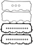 Mahle Valve Cover Gasket Set for 2003-2010 Ford E-350 Club Wagon/E-350 Super Duty/E-450 Super Duty/Excursion/F-250 Super Duty 6.0L
