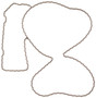 Mahle Water Pump Gasket for 2003-2008 Chrysler/Dodge Aspen/Durango/Ram 1500/Ram 2500/Ram 3500 5.7L