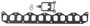 Mahle Intake and Exhaust Manifolds Combination Gasket for 1960-1987 Chrysler/Dodge/Fargo/Plymouth A108 Van/B100 Van/B200 Van/A100 Truck 2.8L