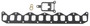 Mahle Intake and Exhaust Manifolds Combination Gasket for 1960-1987 Chrysler/Dodge/Fargo/Plymouth A108 Van/B100 Van/B200 Van/A100 Truck 2.8L