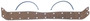 Mahle Oil Pan Gasket Set for 1955-1963 Chevrolet/GMC Suburban/Bel Air/Biscayne/C10 Pickup/C20 Pickup 3.8L 3.9L 4.3L