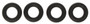 Mahle Fuel Injector O-Ring Kit for 1981-2025 Audi/Buick/Cadillac/Chevrolet/Chrysler F-150/Intrepid/Grand Cherokee/Skylark/Camaro 1.5L 1.6L