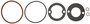 Mahle Oil Cooler Gasket Set for 1976-2002 AM General/Cadillac/Chevrolet/GMC/Isuzu C1500/C2500/K2500/C2500 Suburban/C3500 5.0L 5.7L 6.0L