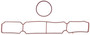 Mahle Intake Manifold Gasket Set for 2013-2019 Ford Escape/Fiesta/Fusion/Transit Connect 1.6L