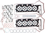 Mahle Head Gasket Set for 2004-2005 Cadillac SRX/STS/XLR 4.6L