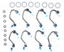 Mahle Fuel Injector Seal Kit for 2008-2010 Ford F-250 Super Duty/F-350 Super Duty/F-450 Super Duty/F-550 Super Duty 6.4L