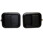 Crown Automotive 55076222K Exterior Door Handle Set Front Left & Right Outer - Fits 1981-1906 Jeep CJs, YJ, TJ