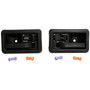 Crown Automotive 55176476K Interior Door Handle Set Front Left & Right Inner - Fits 1982-2006 Jeep CJs, YJ, TJ