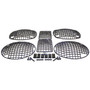 Crown Automotive RT26047 Stone Guard Set Front & Rear Left & Right - Fits 1997-2006 Jeep TJ Wrangler, Includes Hardware