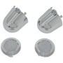 Crown Automotive RT27041 Tweeter Covers Front Left & Right Upper - Fits 2007-2010 Jeep JK Wrangler