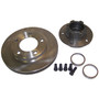 Crown Automotive J5356183 Disc Brake Rotor and Hub Assembly Front Left or Right - Fits 1976-1978 Jeep CJ-5