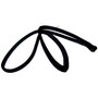 Crown Automotive 5017463AF Door Seal Front Left - Fits 1997-2006 Jeep TJ Wrangler