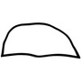 Crown Automotive J5758072 Liftgate Glass Seal - Fits 1977-1986 Jeep CJ-7