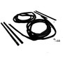 Crown Automotive 55176222MK Door Seal Kit Front Left & Right - Fits 1987-1995 Jeep YJ Wrangler