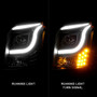 Anzo Projector Headlights for Chevrolet Silverado 1500 - Black Amber