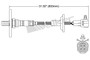 Walker Products Oxygen Sensor 250-24152 for 1988-1989 Toyota 3.0L 2.4L (4Runner, Pickup)