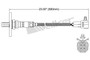 Walker Products Oxygen Sensor 250-24055 for 1988-1991 Toyota 2.4L 2.2L (Pickup, Van)