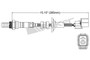 Walker Products Oxygen Sensor 250-24105 for 1996-2001 Acura/Honda 1.6L 1.8L (EL, Integra, Civic, CR-V)