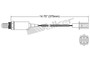 Walker Products Oxygen Sensor 250-21019 for 1984-1989 Ford/Mazda 1.3L 2.6L (Festiva, B2600, RX-7)