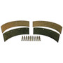 Crown Automotive 116600 Drum Brake Shoe Facing Kit 2-Pack - Fits 1941-1945 Jeep M38-A1