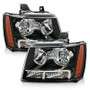 Anzo Crystal Headlights for 2007-2014 Chevrolet Tahoe/Suburban Black