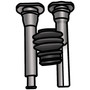 Crown Automotive 68160691AA Disc Brake Caliper Pin Kit 2-Pack - Fits 2014-2022 Jeep KL Cherokee