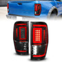 Anzo Full LED Taillights for 19-22 Ford Ranger w/ Lightbar Sequential Signal Black Housing/Clear Lens