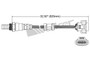 Walker Products Oxygen Sensor 250-24854 for 2009-2019 Porsche 3.8L 3.6L (911, 918 Spyder)