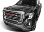 AVS Aeroskin Low Profile Hood Shield with Lights for GMC Sierra 1500 - Onyx Black