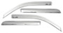 AVS Ventvisor Outside Mount Front & Rear Window Deflectors 4pc for GMC Acadia - Chrome