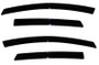 AVS Ventvisor Outside Mount Window Deflectors 4pc for Ford Fiesta (Sedan & Hatch) - Smoke