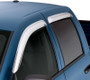 AVS Ventvisor Outside Mount Front & Rear Window Deflectors 4pc - Chrome for 09-17 Chevy Traverse