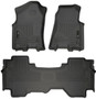 Husky Liners 19 Dodge Ram 1500 Quad Cab Weatherbeater Black Front & 2nd Seat Floor Liners