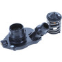 Motorad Thermostat Kit-189 Degrees with thermostat, housing, and seal 2002KT - angled view