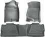 Husky Liners WeatherBeater Combo Gray Floor Liners for Chevy Silverado/GMC Sierra Crew Cab