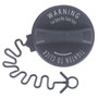 Motorad Non-Locking Tethered Fuel Tank Cap MGC834T - top view