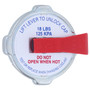 Motorad Steel Safety Lever Radiator Cap ST18 - top view