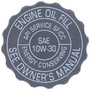 Motorad Engine Oil Filler Cap MO109 - Direct Fit - top view