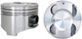 Enginetech P4584(4)100 Cast 1.00mm Oversized Piston Set for 1990-1994 Mazda Protege - Set of 4 - OEM-Spec - For Engine Rebuilds