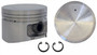Enginetech P4601(4)100 Cast 1.00mm Oversized Piston Set for 1991-1994 Nissan NX Sentra - Set of 4 - OEM-Spec - For Engine Rebuilds