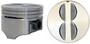 Enginetech P1559(8)060 Cast .060" Oversized Piston Set for 1980-1995 Chevy Buick Oldsmobile Pontiac Caprice Century Regal Camaro - Set of 8