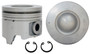 Enginetech P5060(8).50 Cast .50mm Oversized Piston Set for 2001-2005 Chevy GMC C4500 Kodiak C5500 Kodiak Silverado 2500 HD - Set of 8