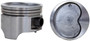 Enginetech P4144(4)100 Cast 1.00mm Oversized Piston Set for 1983-1988 Chevy Toyota Nova Corolla - Set of 4 - OEM-Spec - For Engine Rebuilds