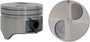 Enginetech P1590(4)040 Hypereutectic .040" Oversized Piston Set for 1989-1994 Ford Ranger Mustang - Set of 4 - OEM-Spec - Bore-Matched