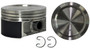Enginetech K5014(1)STD Cast Standard Piston with Rings for 1997-2014 Ford E-350 Econoline Club Wagon E-350 Super Duty F-150 - Single