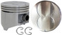 Enginetech K1516(8)PSTD Cast Standard Piston & Ring Kit for 1967-1984 Dodge Chrysler Plymouth Charger Monaco Fury Gran Fury - Set of 8