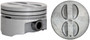 Enginetech P3022(8)040 Hypereutectic .040" Oversized Piston Set for 1990-1997 Chevy Buick Pontiac Cadillac Commercial Chassis - Set of 8