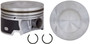 Enginetech P4029(4).50 Cast .50mm Oversized Piston Set for 2005-2009 VW Audi A3 A4 A4 Quattro TT Eos GTI - Set of 4 - OEM-Spec